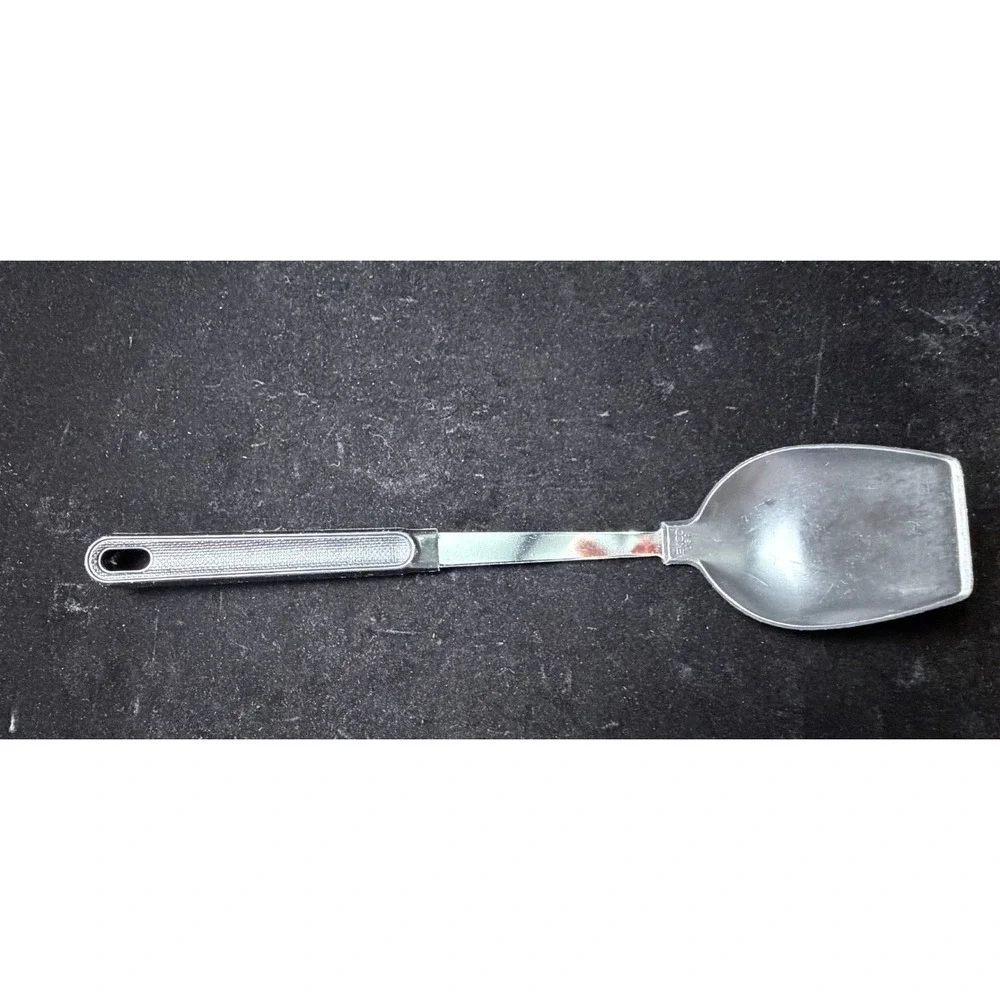 Vintage Ekco Flint Kitchen 5pc Lot: Potato Masher, Spoons, Melamine Turner